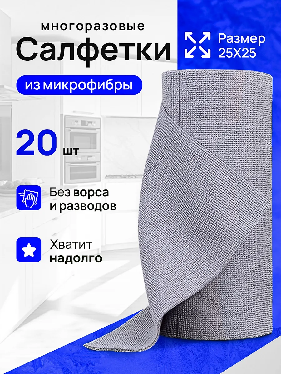 САЛФЕТКИ ИЗ МИКРОФИБРЫ