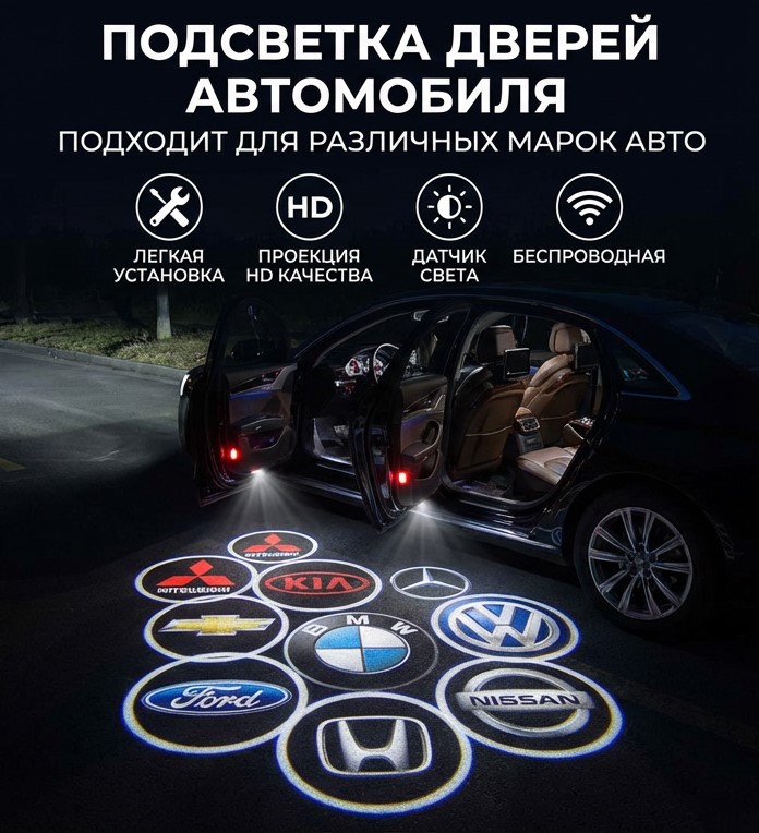 ПОДСТВЕТКА С ЛОГОТИПОМ